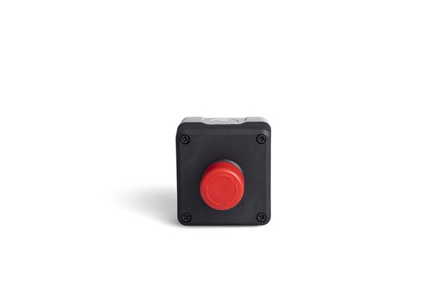 P Series Plastic 1 Hole BDE30 +  C4BK (NC) Black-Grey Control Box